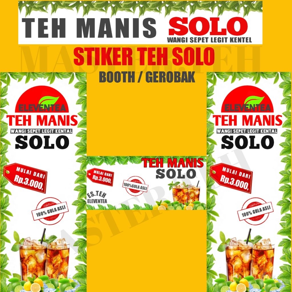 Stiker booth teh solo vinly cina anti air booth es teh solo stiker vinly cina