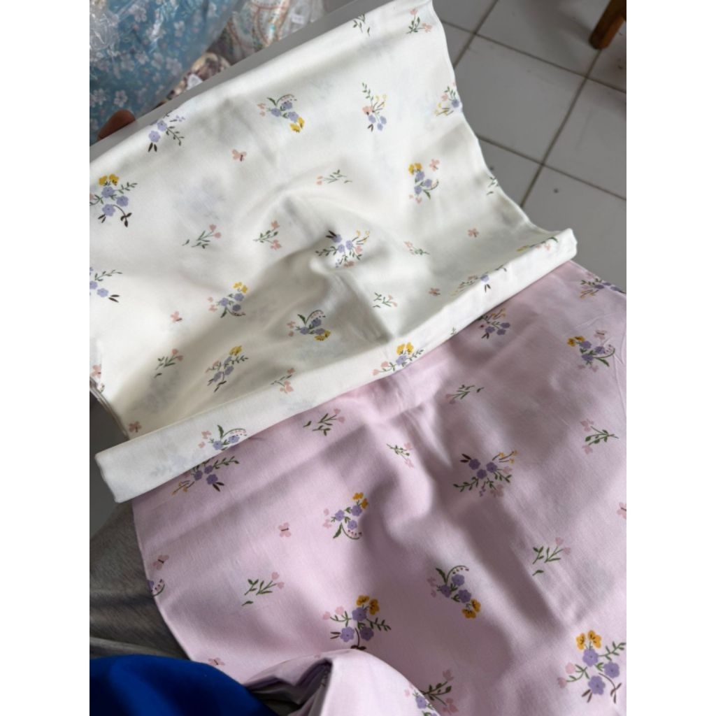 kain karun rayon viscose premium motif bunga daisy terbaru best seller