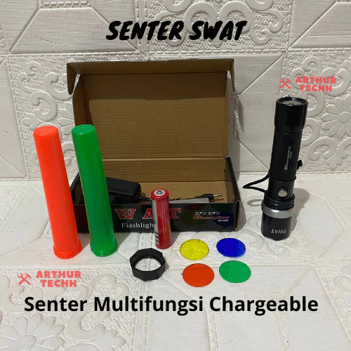 SX-8008 Senter Polisi Swat Original Police LED FlashLight