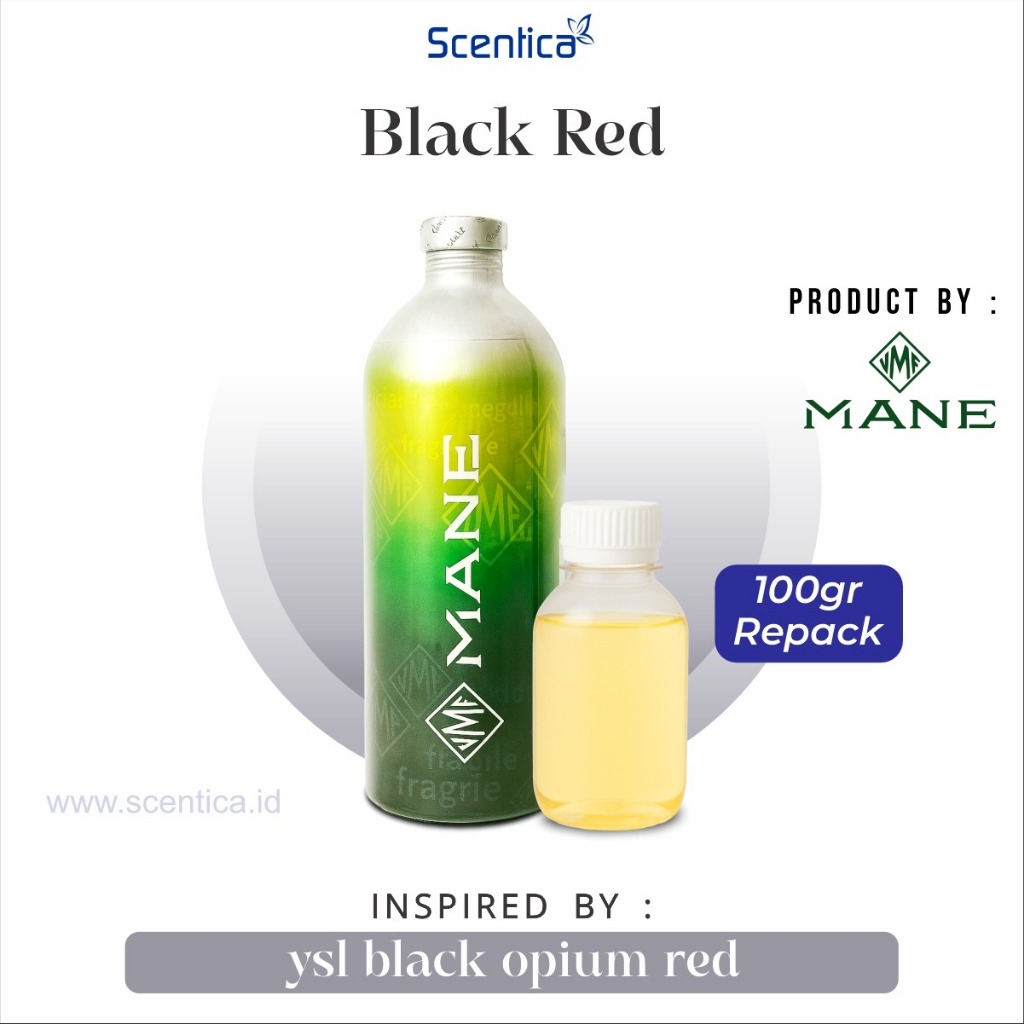 BLACK RED MD BIBIT PARFUM BY EURO SCENT KEMASAN REPACK 100GR