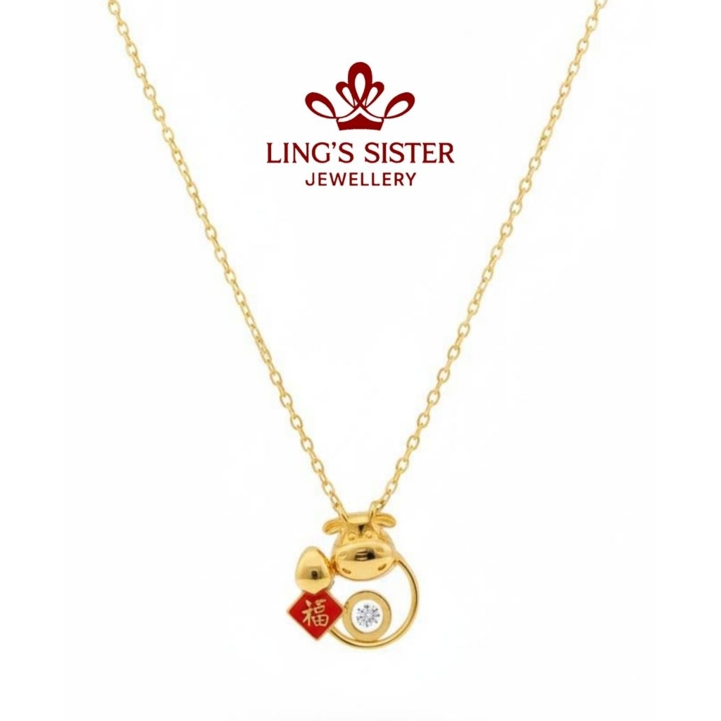 Kalung Shio Sapi Berlian Rose Gold