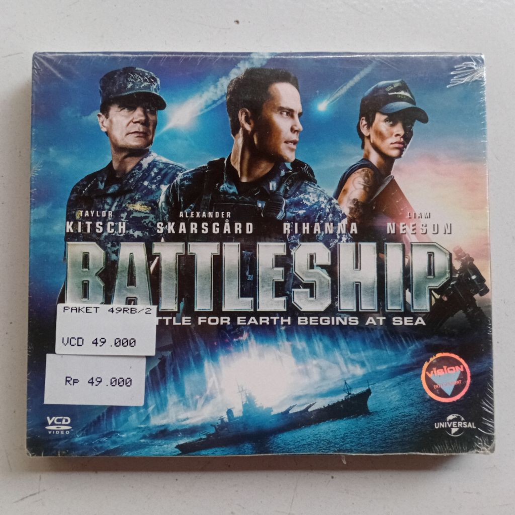 VCD Battleship Rihanna (2012) Teks Indonesia Original Universal Pictures VideoCD Segel