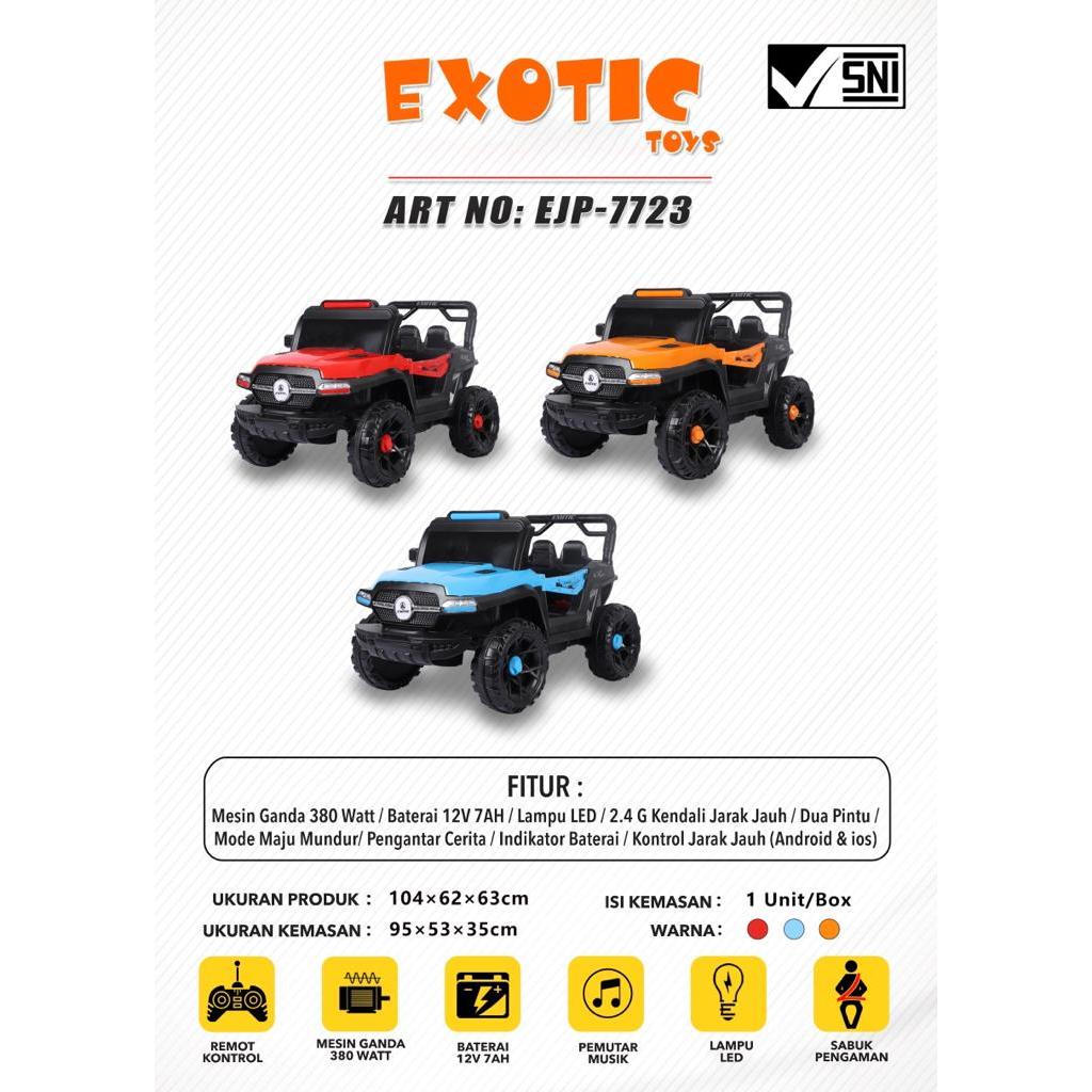 (BATAM) Mobil Aki Anak Exotic Jeep Builder 7723 Mainan Mobil Anak