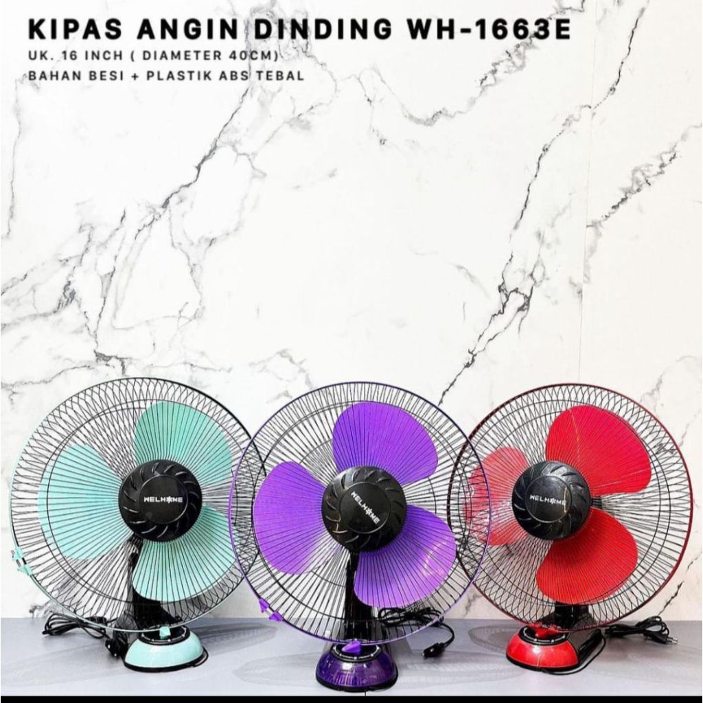Kipas Dinding Welhome 16inch