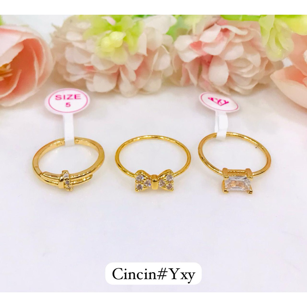 Cincin lapis emas Yxy