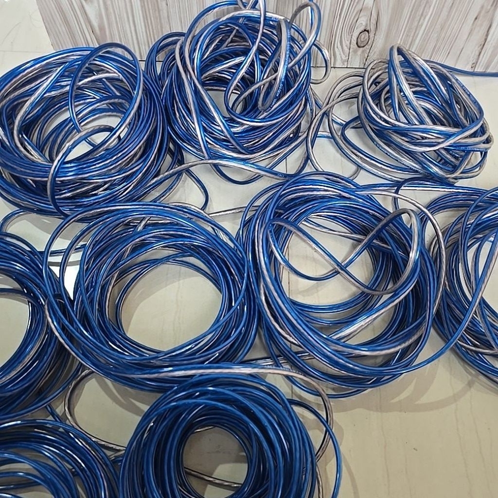 KABEL AUDIO TRANSPARANT SLOVEENS ORIGINAL 2X80 METERAN / KABEL AUDIO METERAN SLOVEENS 2X80