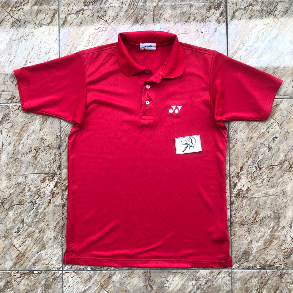 KAOS KERAH YONEX MERAH
