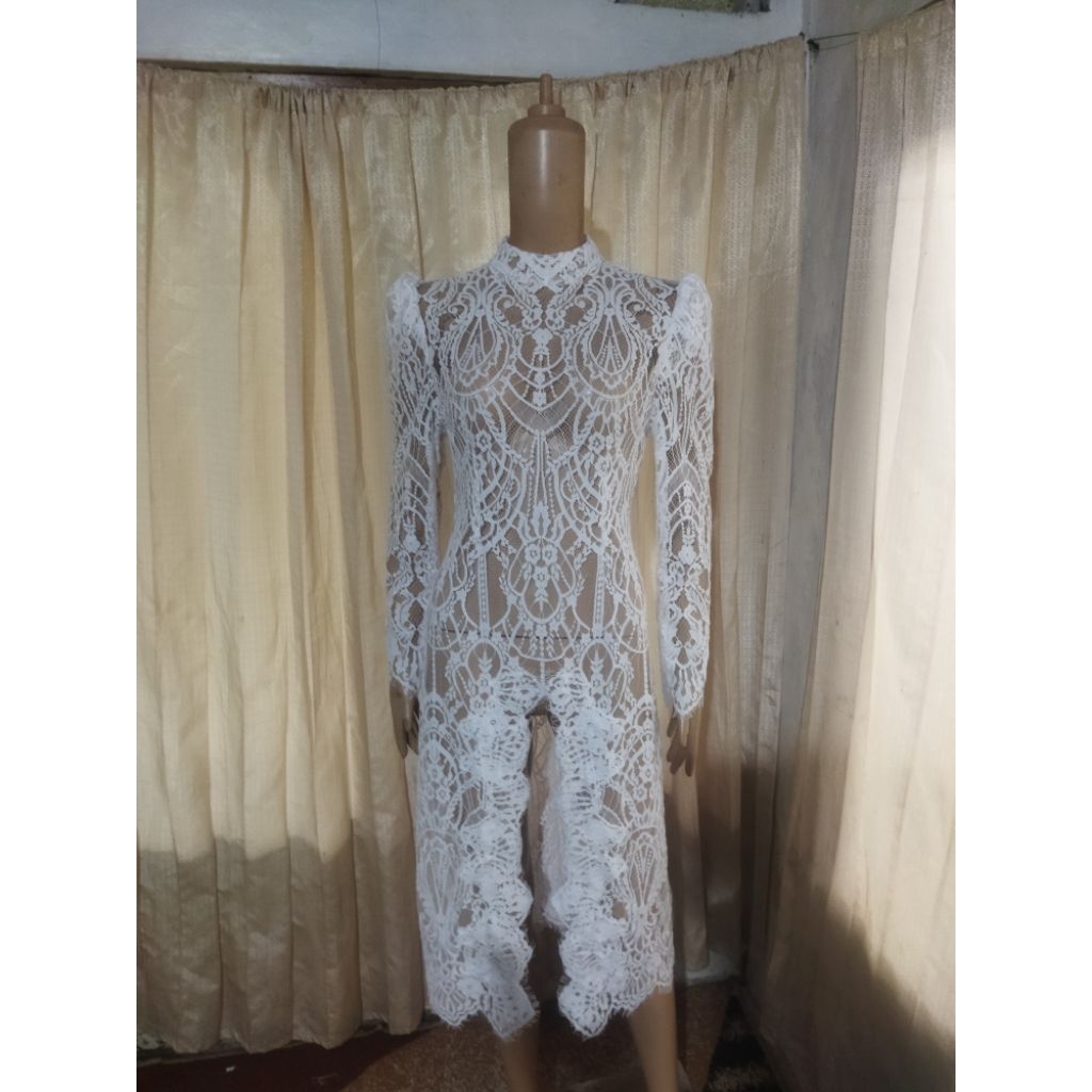 KEBAYA PENGANTIN SELUTUT BAHAN SEMI PRANCIS