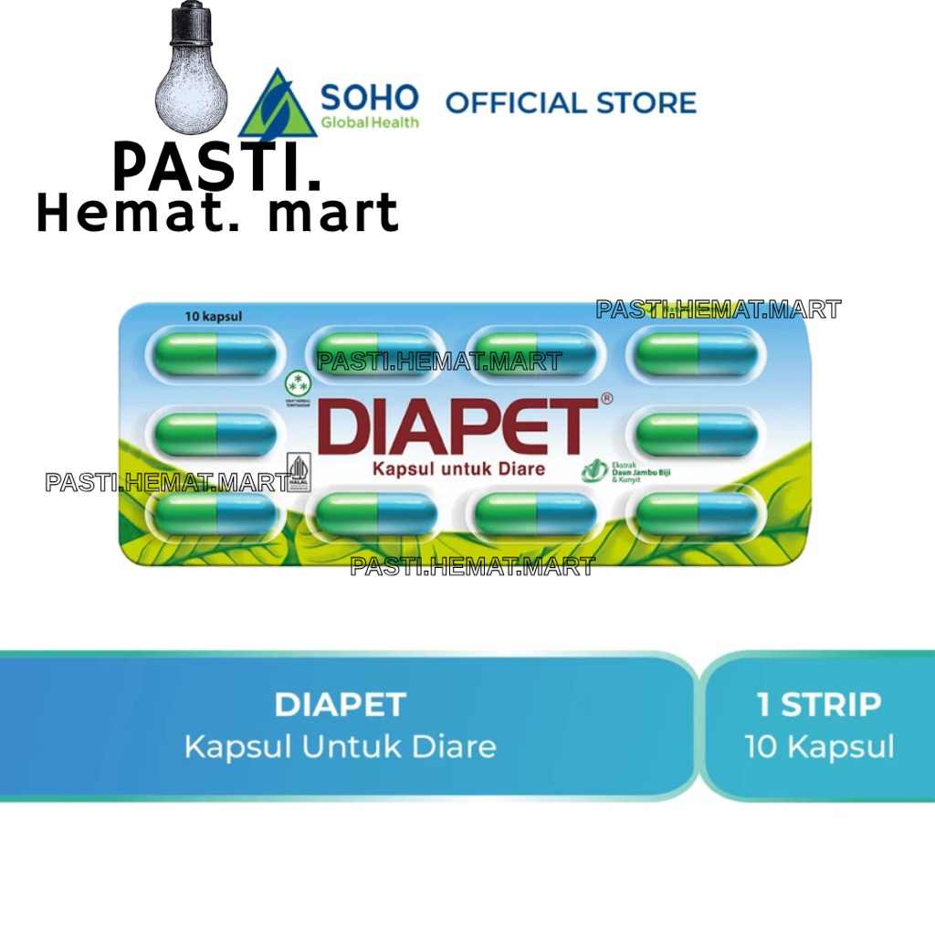 Diapet Anti Diare | Diapet Strip @ 10 Kapsul