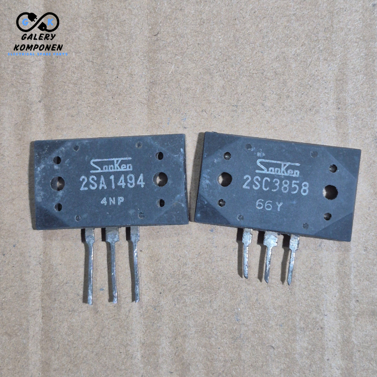 TRANSISTOR SANKEN 2SC3858 2SA1494 C3858 A1494 CABUTAN UPS ORIGINAL