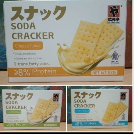 SODA CRACKERS 100GR ORI,SEASALT N SOYMILK