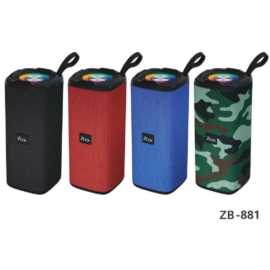 speaker wireless bluetooth zbox ZB881 ZB-881 LED super bass