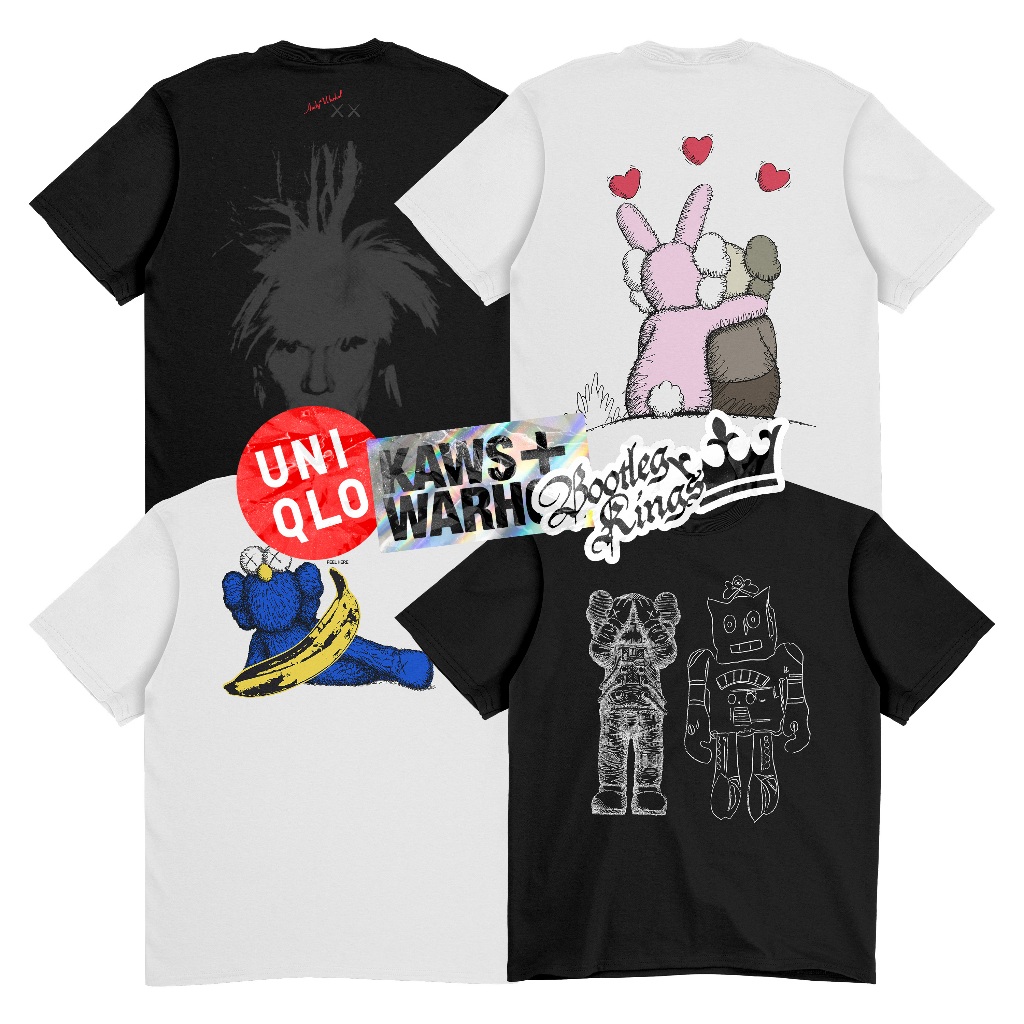 [HOT] UNIQLO X KAWS X ANDY WARHOL UT GRAPHIC T-SHIRT | MATERIAL 24s COTTON COMBED ASLI | SABLON PREM