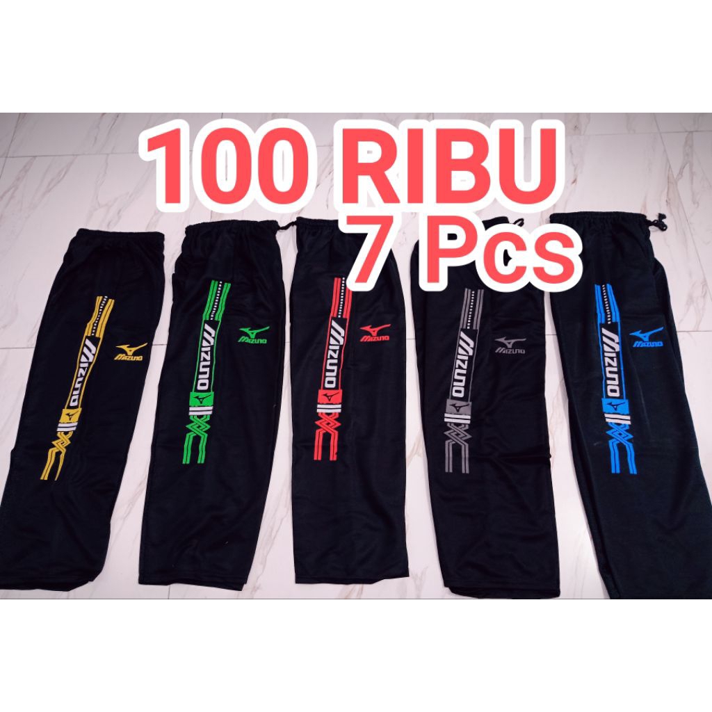 Termurah Viral 7PCS Celana Training MIZUNO Panjang Pria Wanita Original
