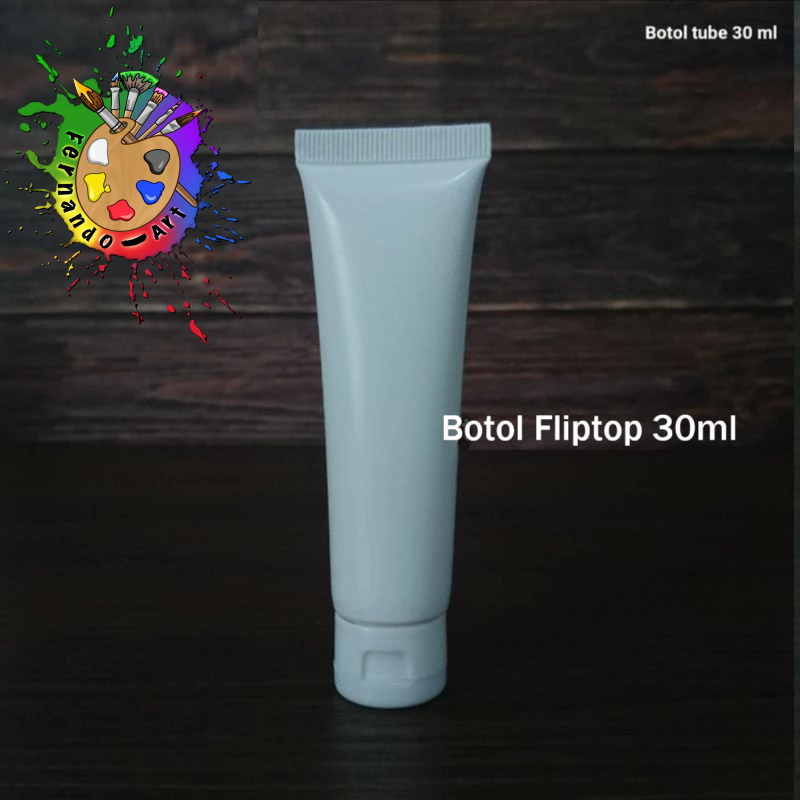 Tube 60ml/30ml Putih Fliptop Botol Tube 60ml/30ml Putih