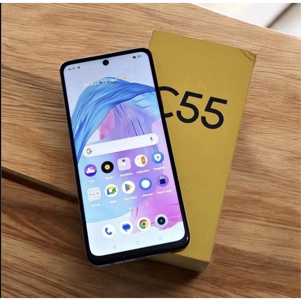 realme c55 versi ram8 256gb dan ram 6 128gb hp second original lengkap