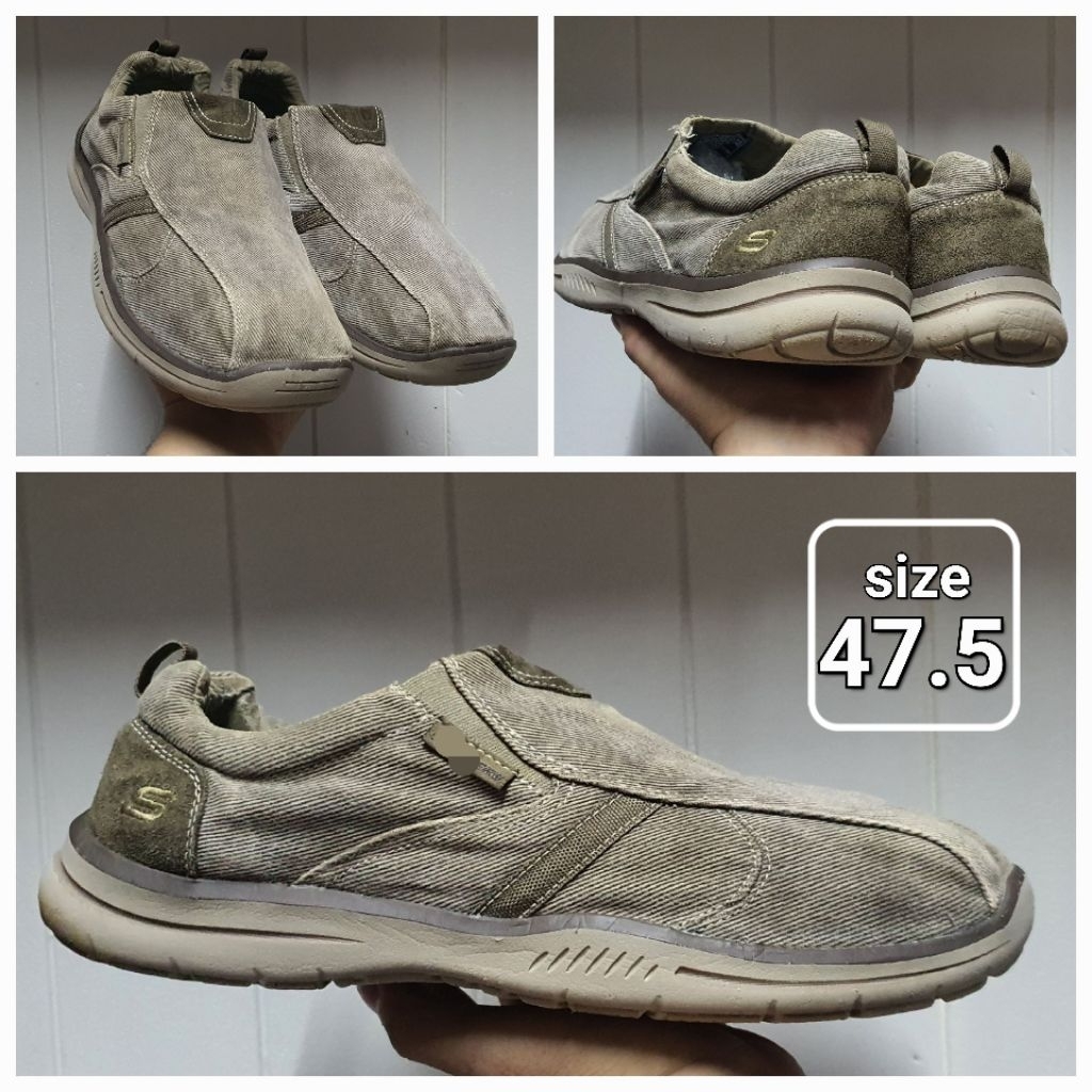 Sepatu Casual Slipon Kanvas size 47.5 Second Original shoes