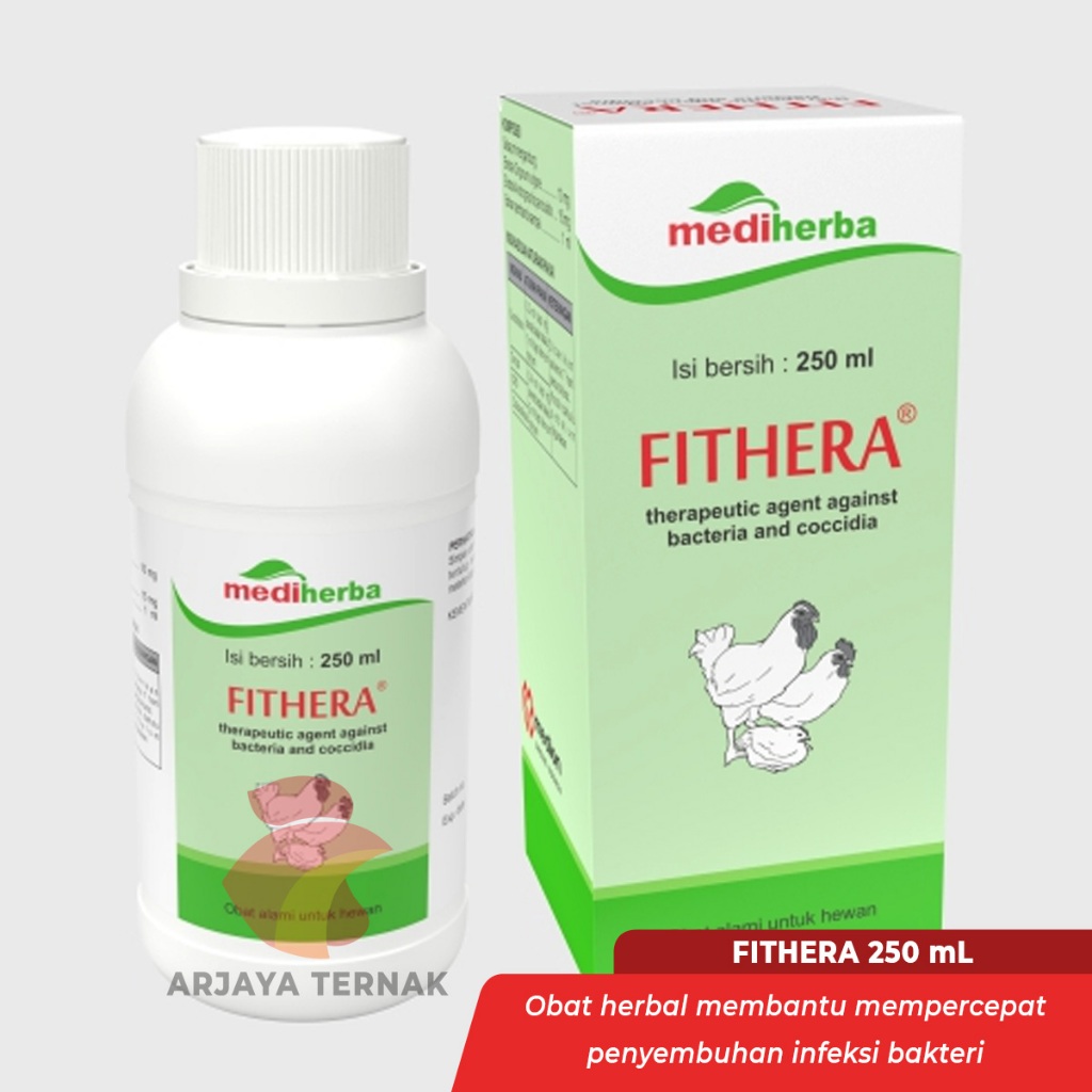 Fithera 250 ml Obat herbal mengobati CRD snot sistem pernafasan hewan ternak