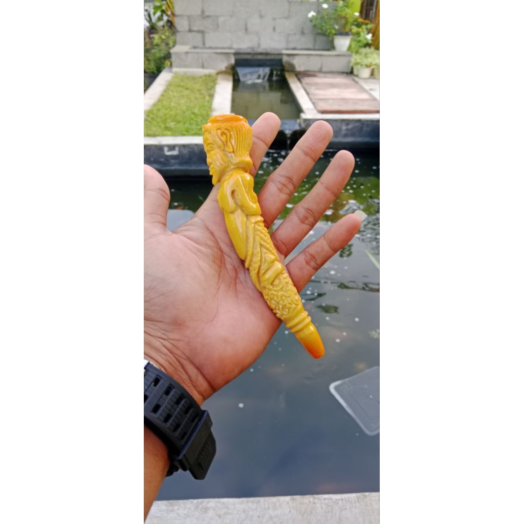 Once pipa gading cangklong sarigading ukir semar 15cm