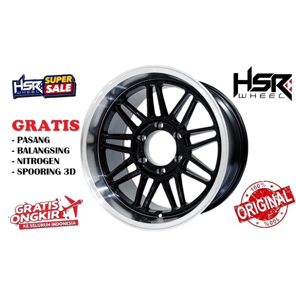 VELG HSR TERBARU R17 TYPE TOBA HSR R17 LEBAR 9 LUBANG 6X139,7 ET0