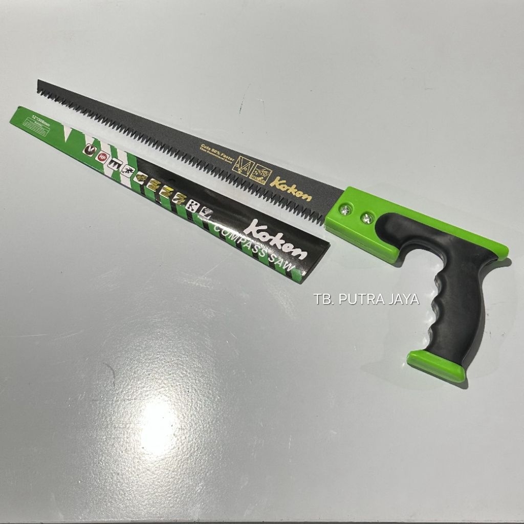 Gergaji Kayu Lancip Runcing 12" INCH Gergaji Kompas Ranting Teflon 12" Serbaguna KOKON Compass Saw O