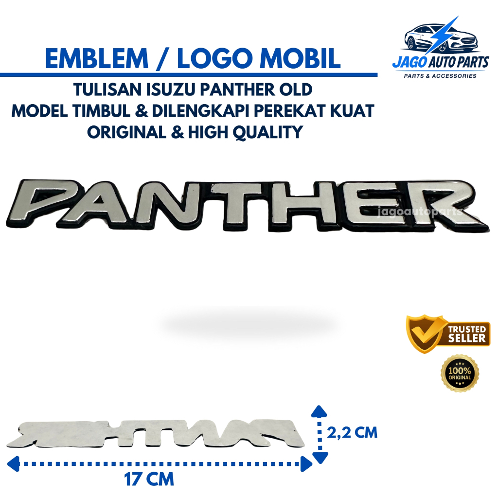 Emblem Mobil Logo Tulisan Isuzu Panther Lama ORIGINAL High Quality