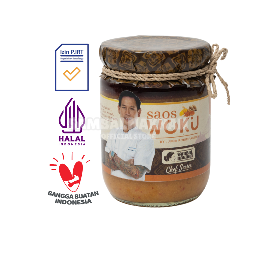 SAMBAL NAKNAN Saos Woku by. Chef Juna Rorimpandey Botol 230 gr