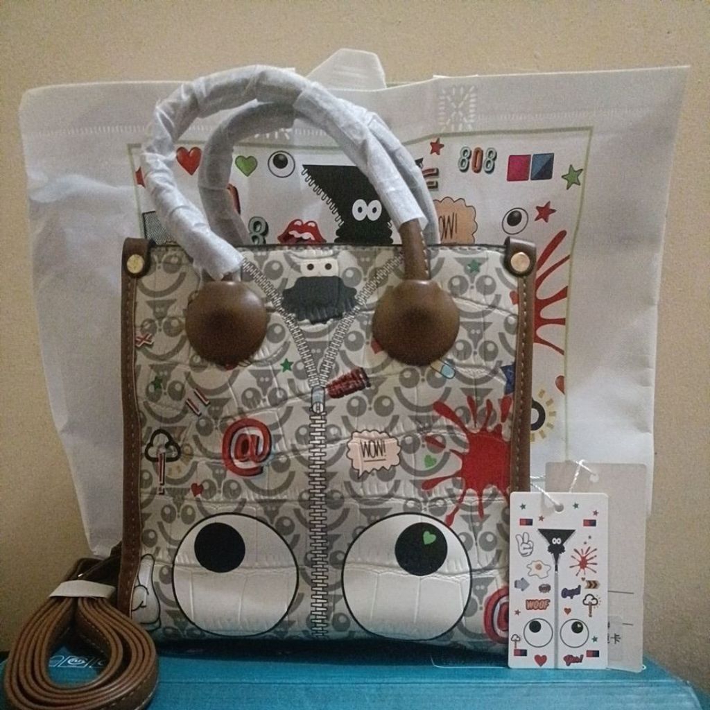 Tote Bag/ Tas selempang /Tas jinjing model kotak/petak kulit premium import