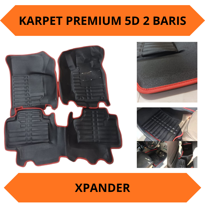 Karpet Premium 5D Expander 2 Baris Depan Belakang