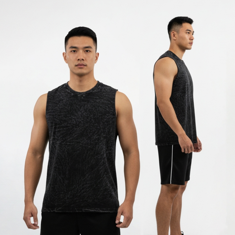 SUPERIOR Kaos Singlet Polos Washed Tshirt Sleeveless Regular slimfit Tanktop Trunktank