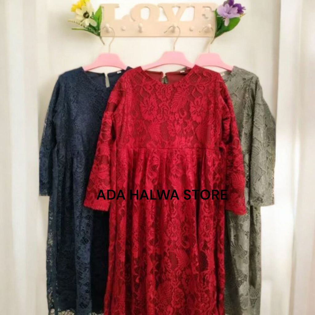 Gamis Anak Brukat Premium 2-12 Tahun