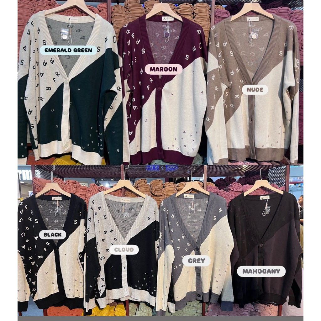 FANCY KNITWEAR MONOGRAM BY ARASCARF