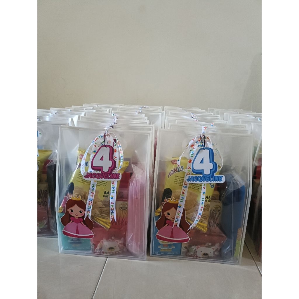 Tas Mika Gift Transparan Tas goodie Bag