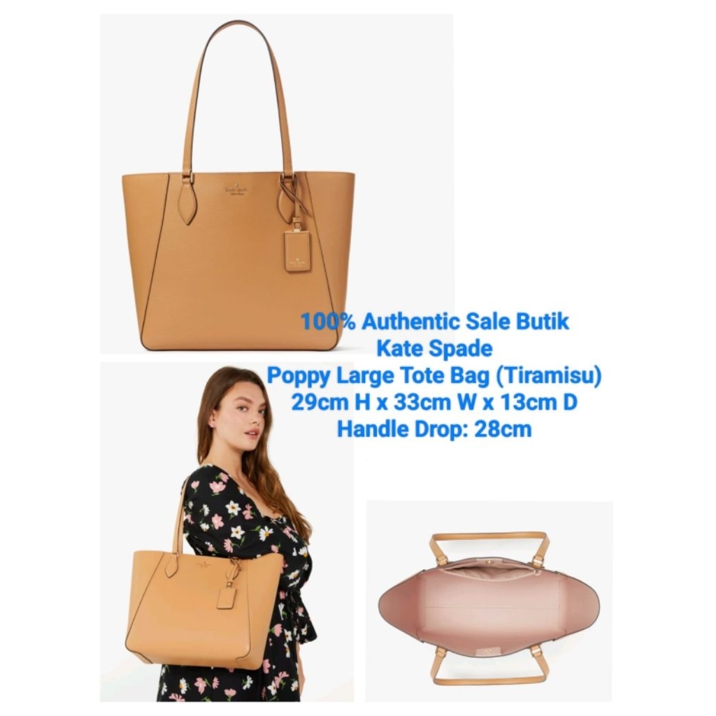 KATESPADE POPPY LARGE TOTEBAG ORIGINAL KS ORIGINAL BUTIK SOGO