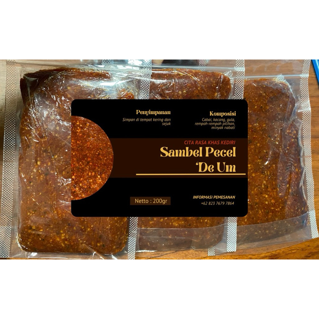 Sambal pecel 'De Um // Sambal Pecel Khas Kediri // Sambal Pecel