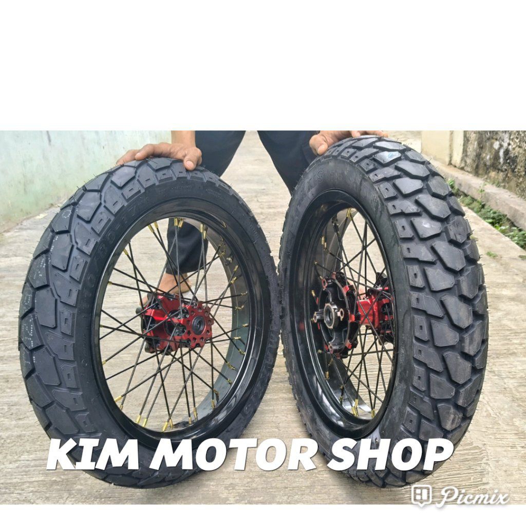 Velg SuperMoto Honda Crf150L 300-350+17. 250-300+17 Ban Semi Trail Maxxis Swallow