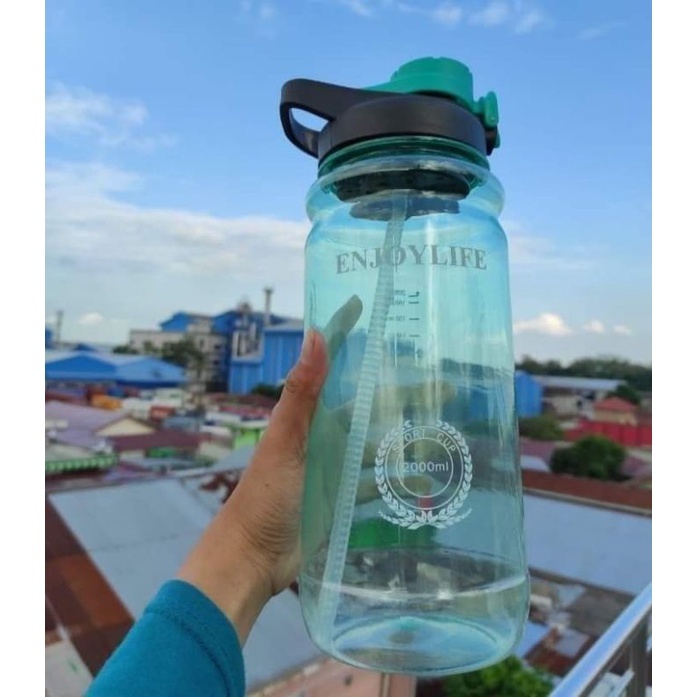 ABS 2 LITER BOTOL MINUM ENJOY LIFE / BOTOL MINUM ENJOY LIFE 2 LITER / BOTOL MINUM BPA FREE