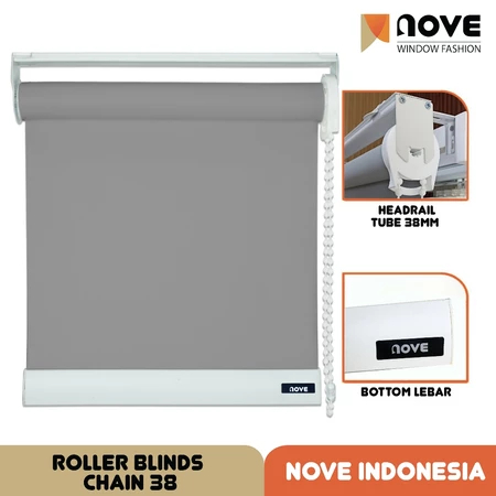 Nove ROLLER BLIND INDOOR BLACKOUT 100% COATING - TIRAI GULUNG