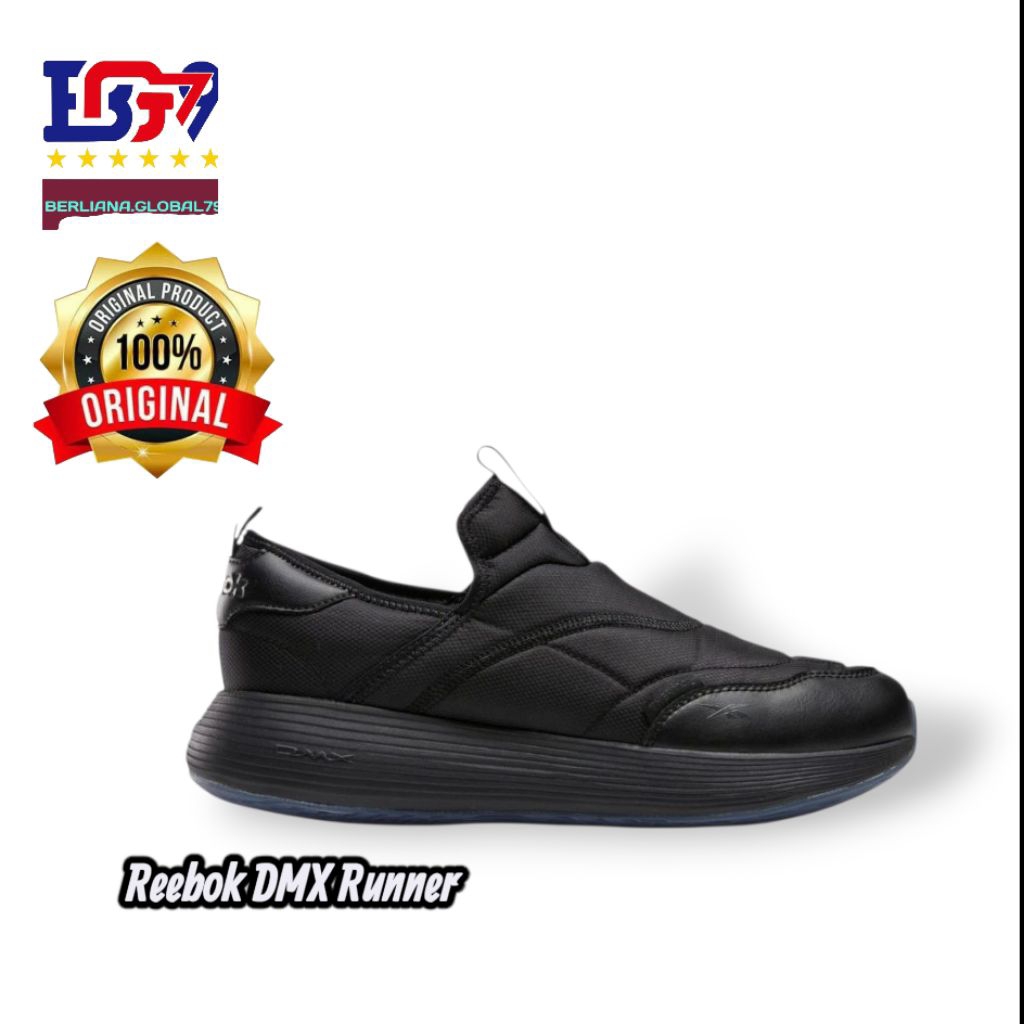 Reebok DMX Comfort Plus Runner Trainer Slip On Unisex, Sepatu Unisex memadukan kenyamanan Luxcomfort