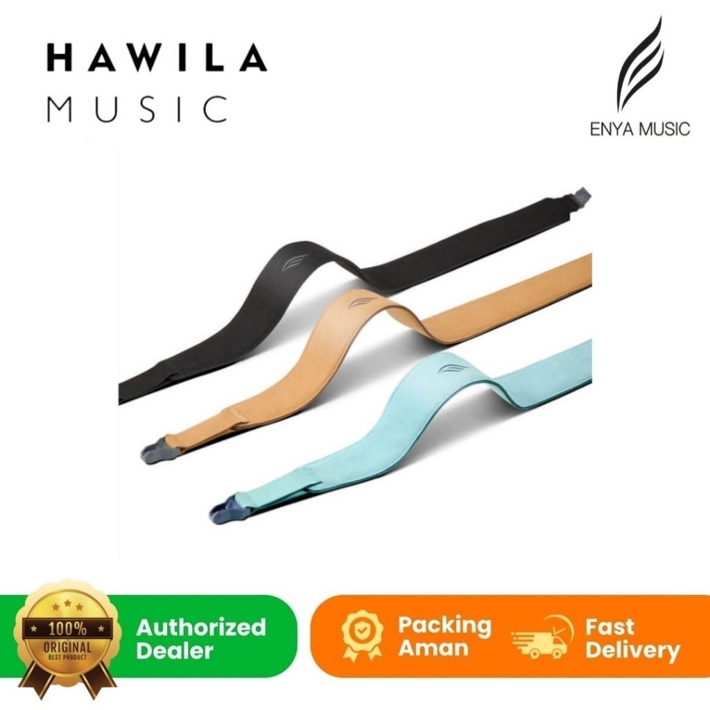 Strap Gitar Enya Magnetic Quick Relase Strap Guitar Enya Biru - Hitam - Coklat