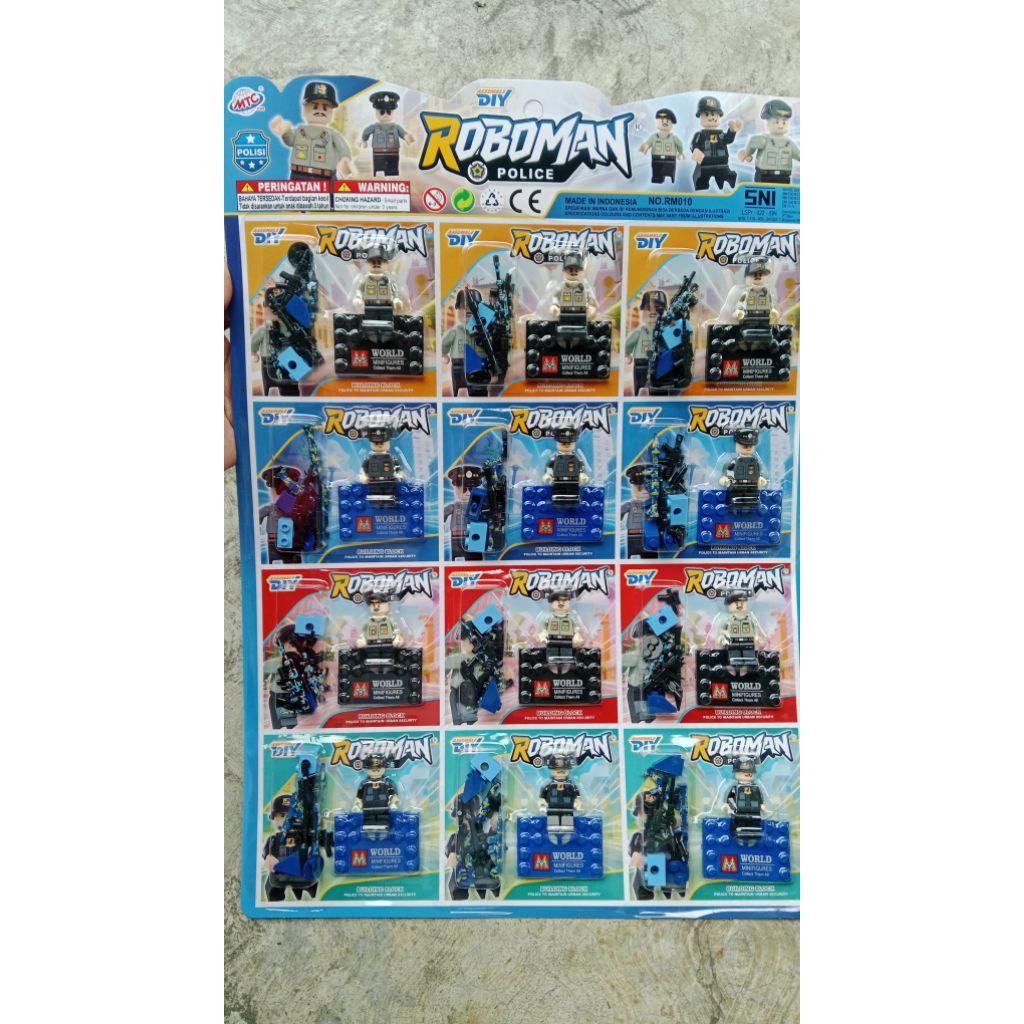 MAINAN LEGO ROBOMAN POLISI DIY