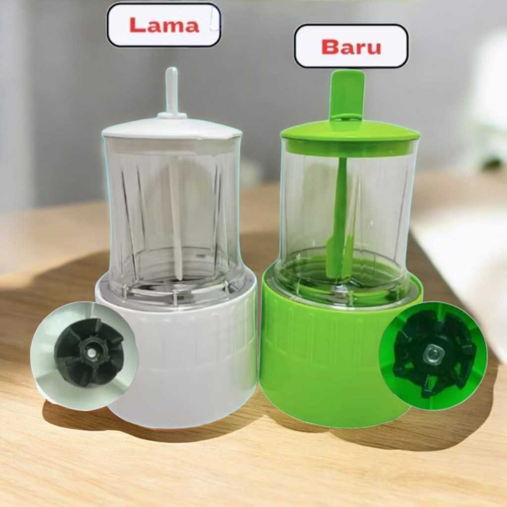 CHOPPER CHOPER BLENDER BUMBU CABE MIYAKO BARU HIJAU KOPEL PLASTIK DAN PUTIH LAMA KARET SET BUMBU BAS