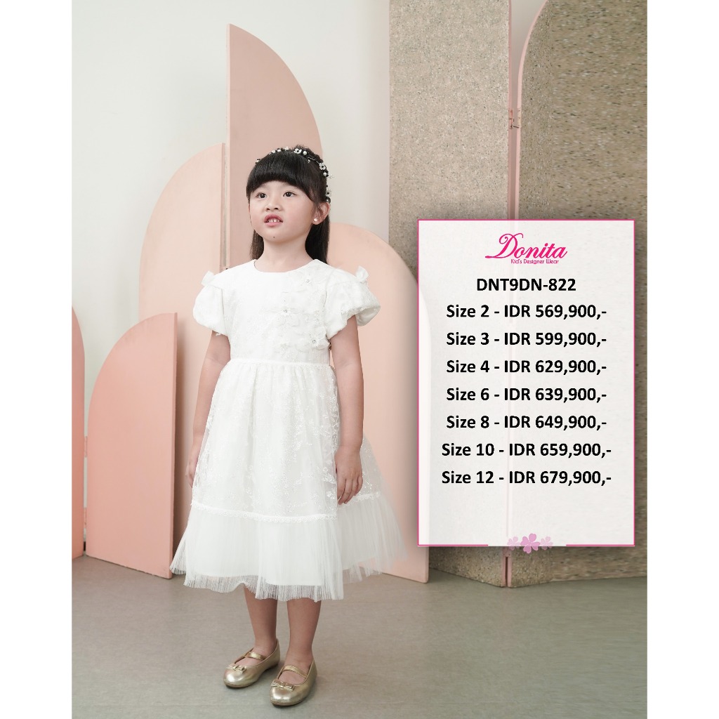 DRESS PARTY ANAK PEREMPUAN BRAND DONITA DN-822