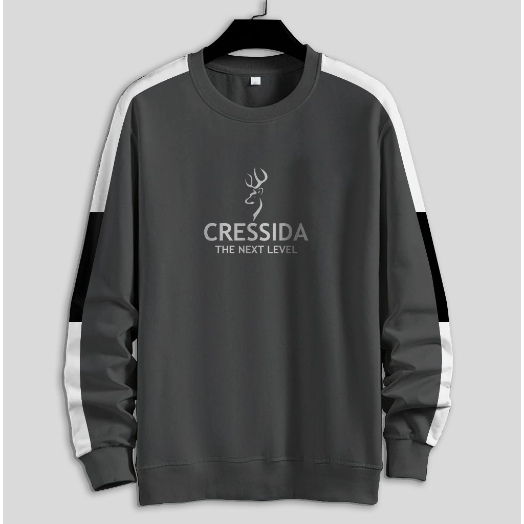 Sweater Jumbo Big Size Kombinasi /  Sweater Crewneck Pria Wanita  M L XL XXL 3XL 4XL 5XL