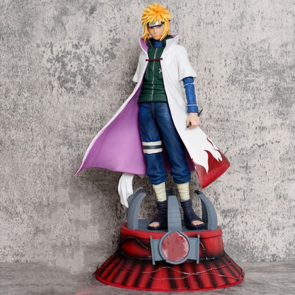 Anime namikaze minato with kunai battle statue pvc Action Figure Minato Namikaze Hokage Fourth Gener