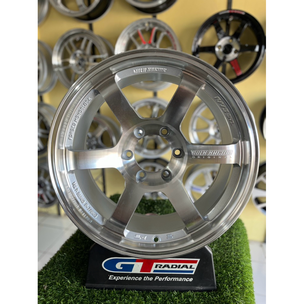 velg TE37 SL r18 full polish pcd 6x139,7 kondisi baru