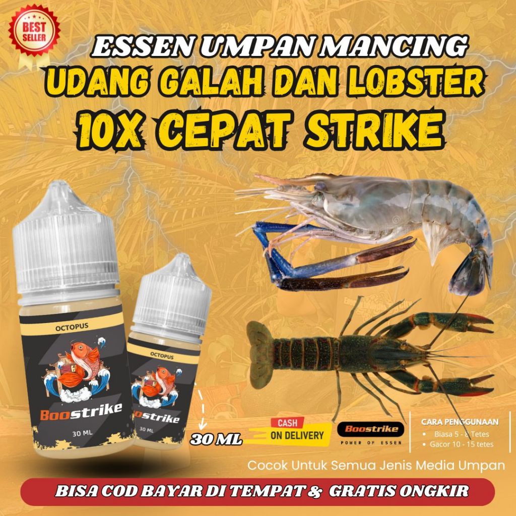 Essen Umpan Mancing Lobster Dan Udang Galah Liar Air Tawar Sungai Danau Media Umpan Udang Keci | Ess
