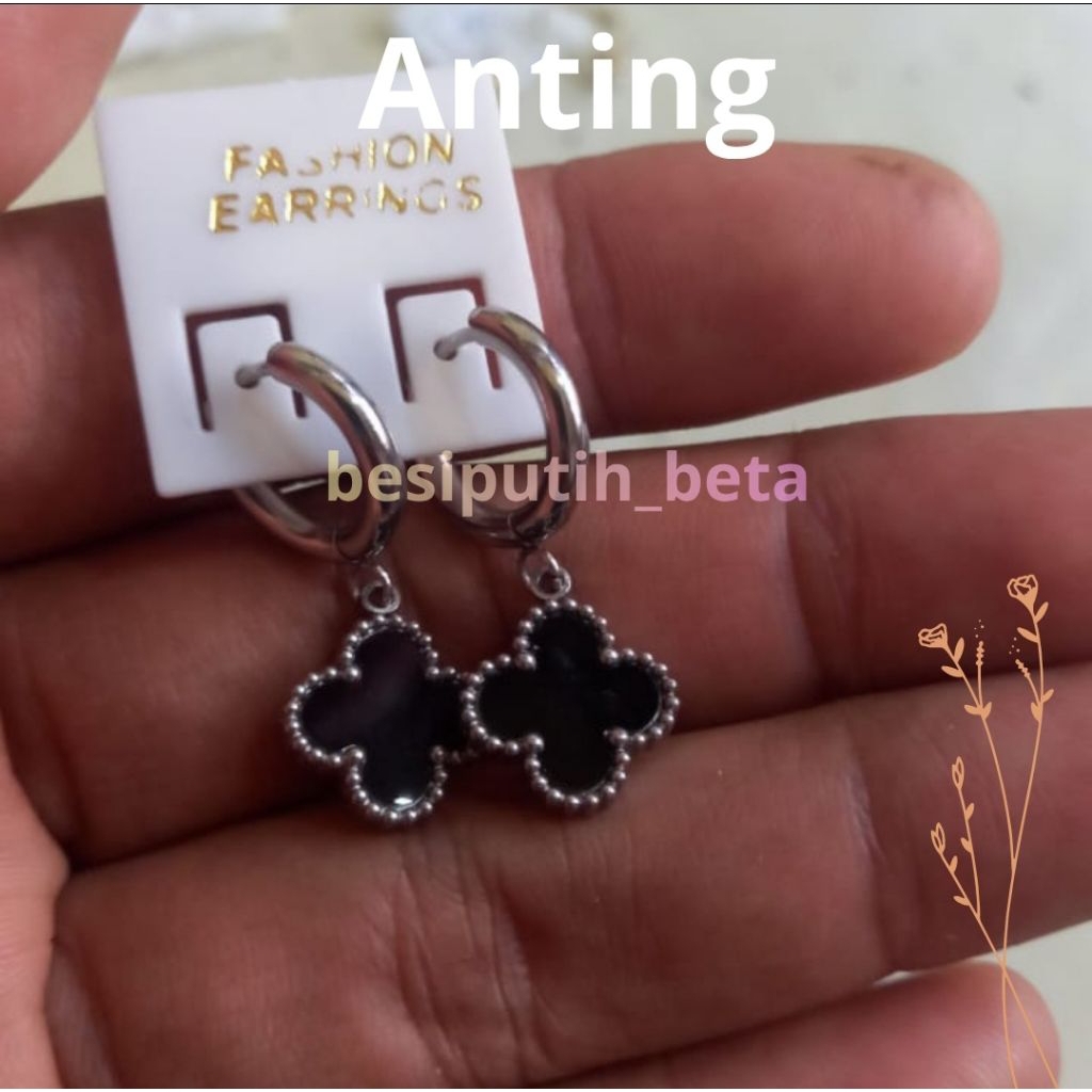 anting besi putih ambon / besi putih asli