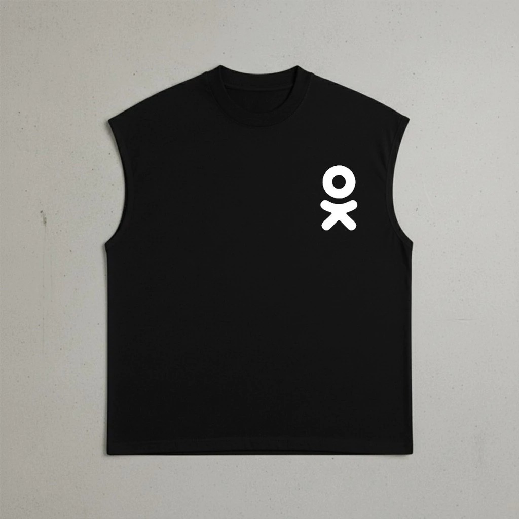 Singlet Lekbong OKE Unisex Pria Dan Wanita - Singket Santai Gym - Singlet Motif Simple