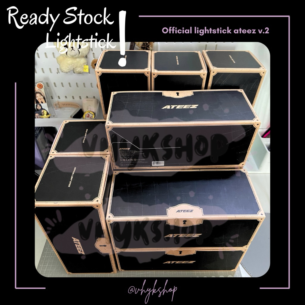 UPCOMING READY STOCK ATEEZ OFFICIAL LIGHTSTICK VER.2 LIGHTINY SEALED ATINYBONG ATINY BONG FANLIGHT L